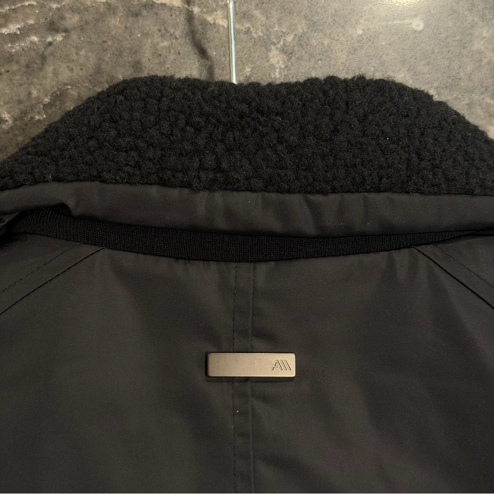 NWT Andrew Marc Sport Grafton Aviator Jacket- Black - Picture 4 of 12